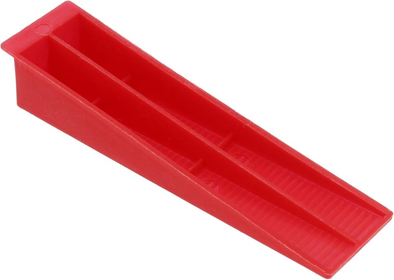 FUNSUEI 600 PCS Tile Leveling Wedges, Reusable Wedges, DIY Leveling System Wedges for Tile and Stone Installation, Fits 1/8, 1/16, 1/32 Inch Spacers, Red - Image 4